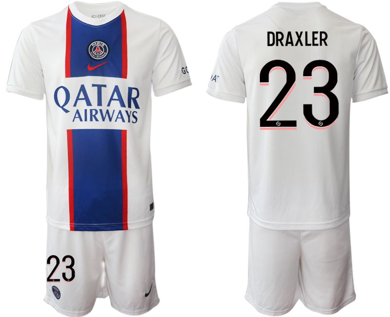 Men 2022-2023 Club Paris St German away white 23 Soccer Jerseys